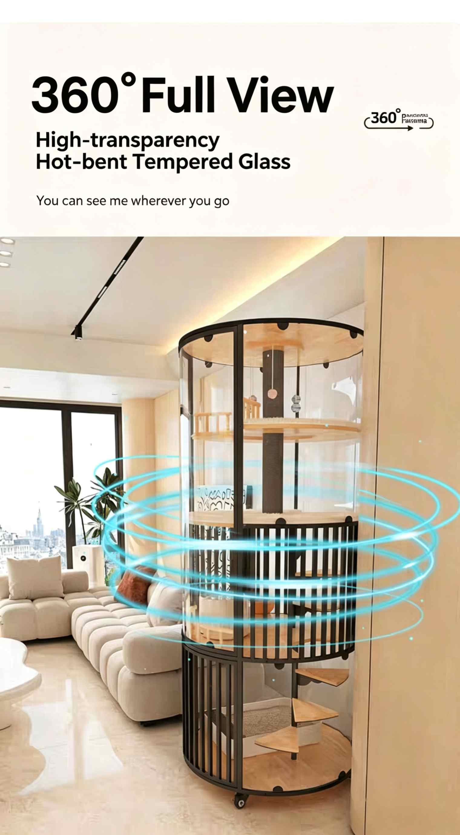 Luxury Movable Cat Villa House