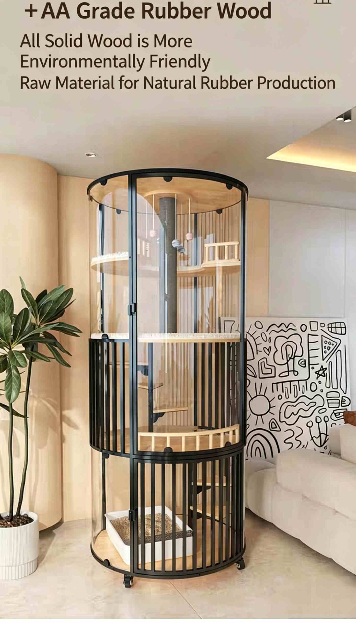 weatherproof cat condo with wheels